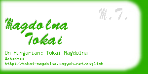 magdolna tokai business card